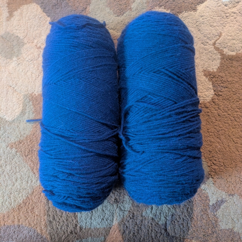 Navy Blue Caron Yarn